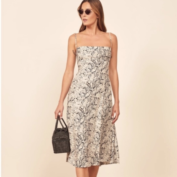 REFORMATION - Vollare Dress in Rattlesnake - Picture 7 of 14